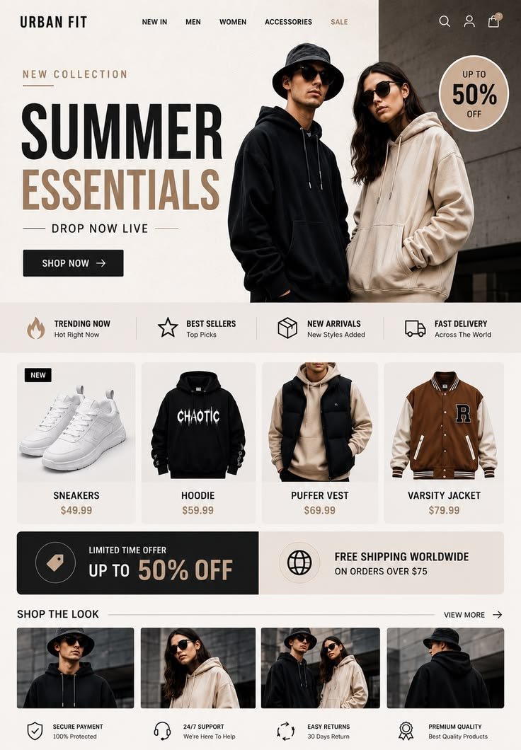 Site da Urban Fit criado pela AD Sites